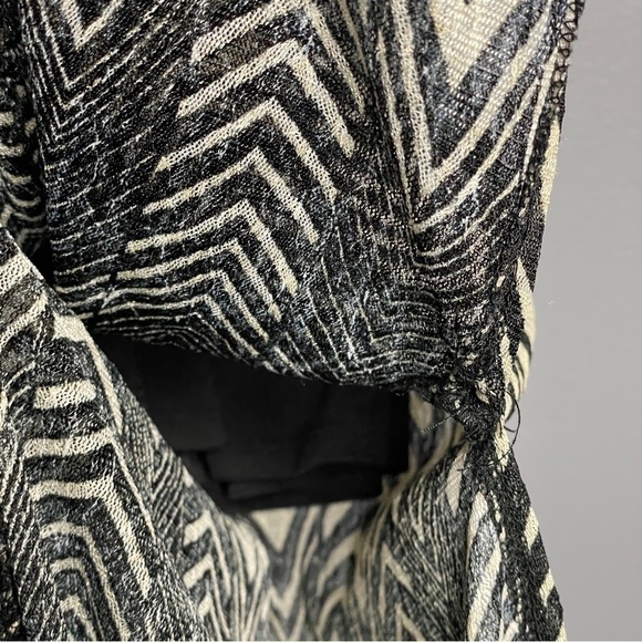 FIRE Los Angeles lacey black/cream chevron layered sheer maxi size small - Picture 7 of 8